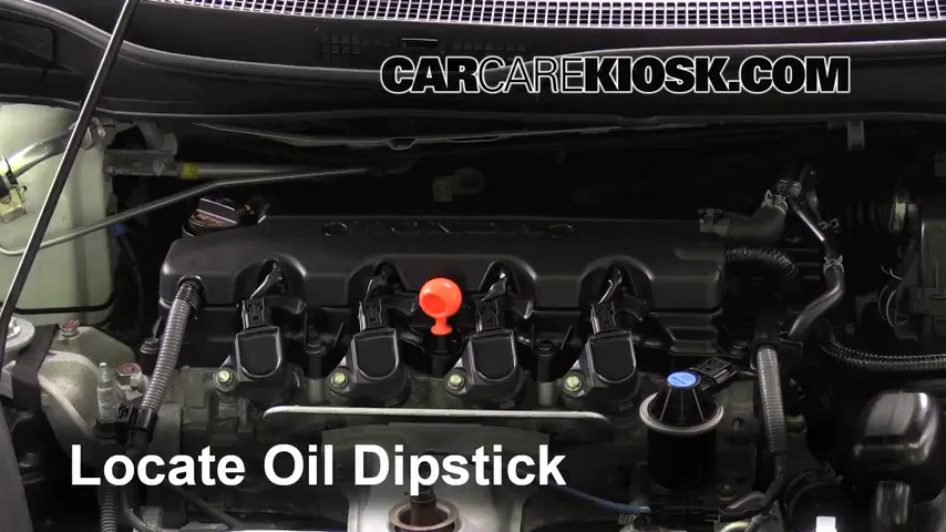 2014 Honda Civic LX 1.8L 4 Cyl. Sedan Oil Check Oil Level